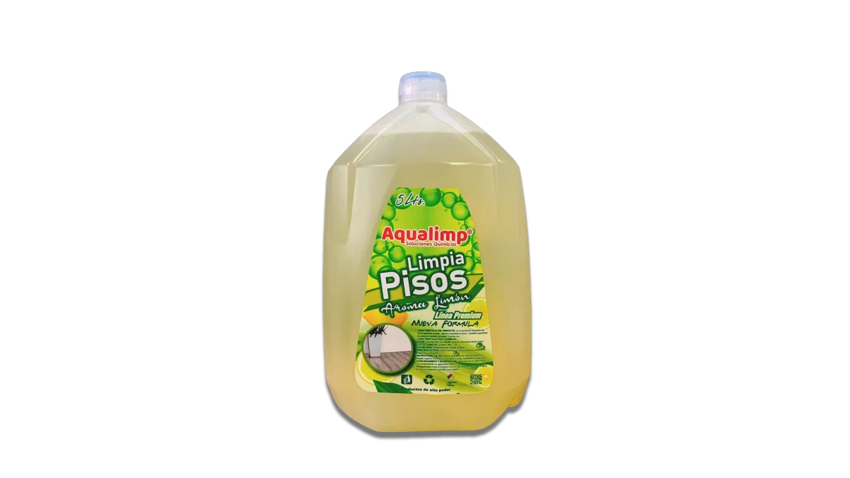 Limpiapisos multiuso Aqualimp 5 lt. aroma limón. Precio con IVA.1