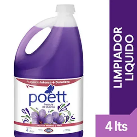 Poett limpiador líquido 4 litros aroma lavanda.1