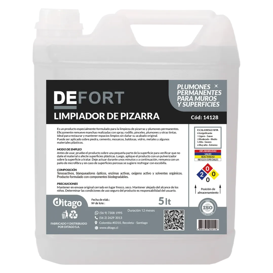 Limpiador de pizarra y removedor de grafitis 5 lt. Defort1
