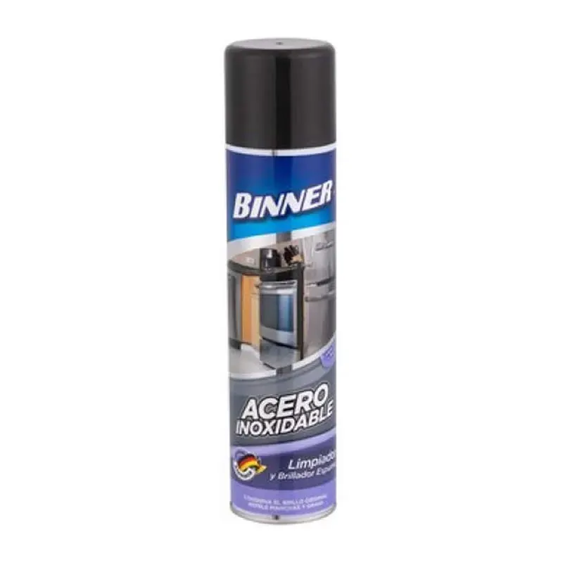 LIMPIADOR Y ABRILLANTADOR ACERO Y ALUMINIO BINNER 400 ML. AEROSOL1