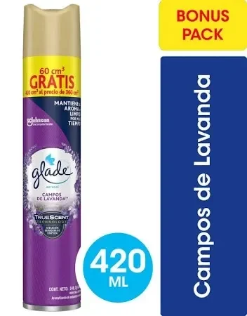 Desodorante ambiental Glade spray 420ml. Lavanda. Precio con IVA1