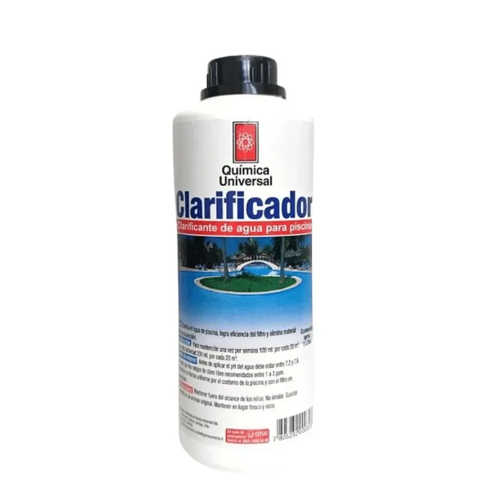 Clarificador para piscina 1 lt. Química Universal1