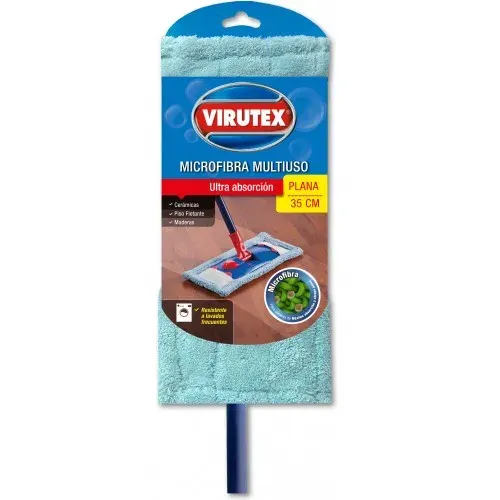 • Mopa Virutex plana microfibra 35 cm completa1