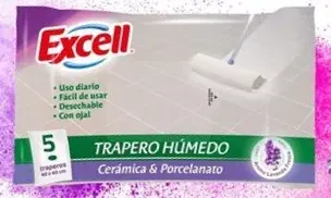 TRAPERO HUMEDO EXCELL X 5 UNIDADES.     IVA INCLUIDO1