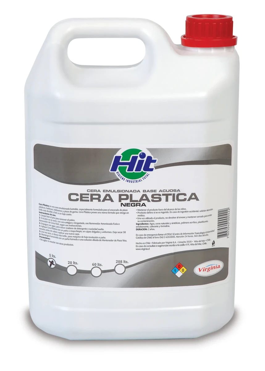 CERA PLÁSTICA NEGRA VIRGINIA 5 LT.1