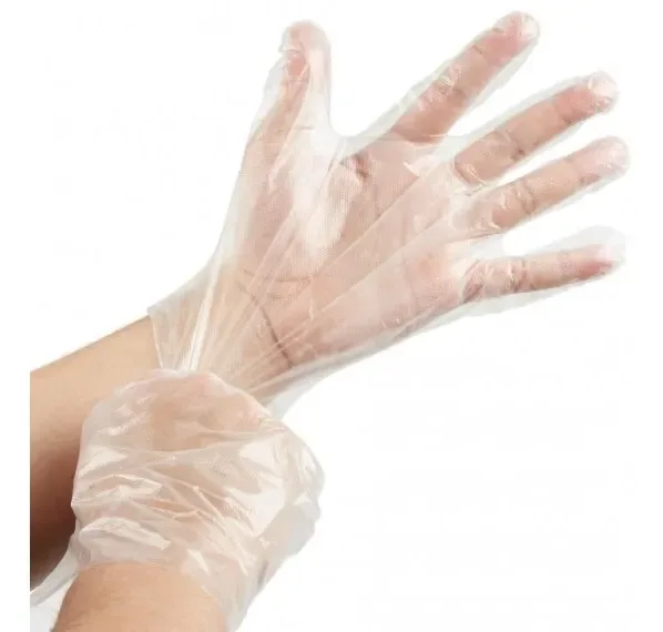GUANTE DESECHABLE DE POLIETILENO X100 UNIDADES. PRECIO CON IVA1