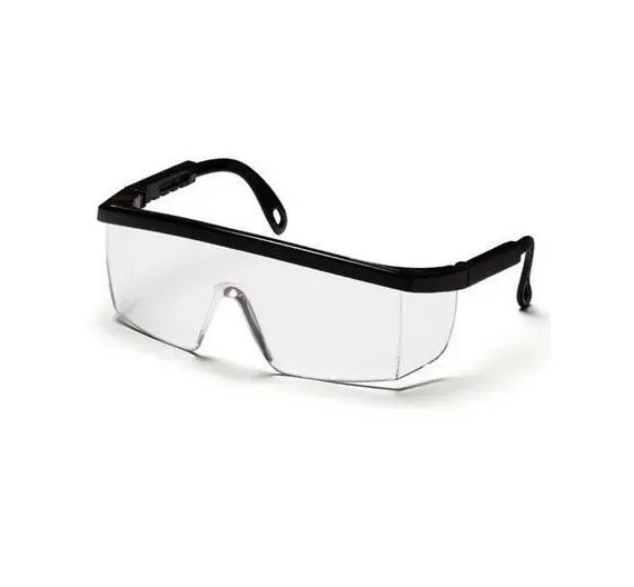 LENTES DE SEGURIDAD TIPO ANTIPARRA CLARO CON MARCO NEGRO O TRICOLOR1