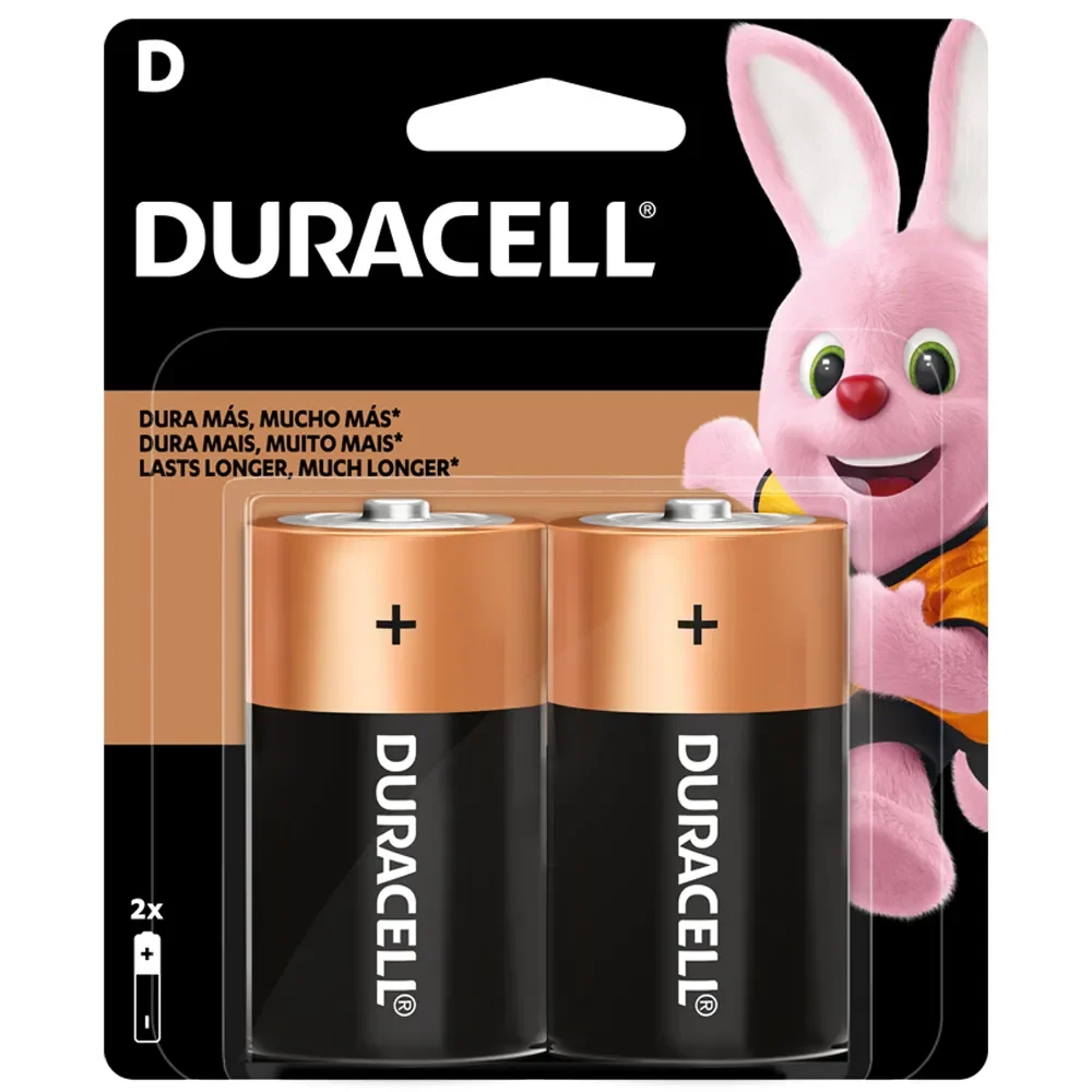 Pila Duracell alcalina grande D blíster x2 unidades1