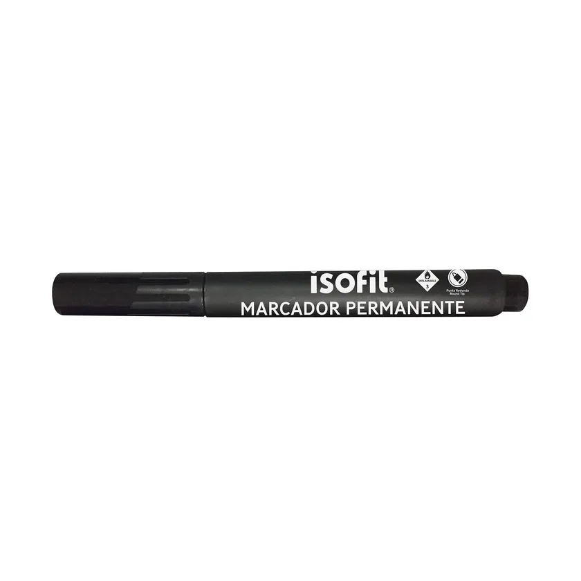 Marcador Permanente Isofit Punta Redonda Negro1