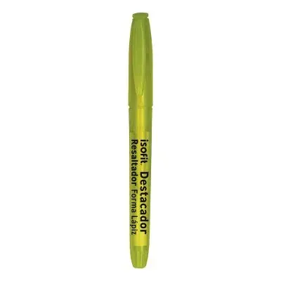 Destacador de Bolsillo Isofit Punta Biselada Amarillo Flúor1