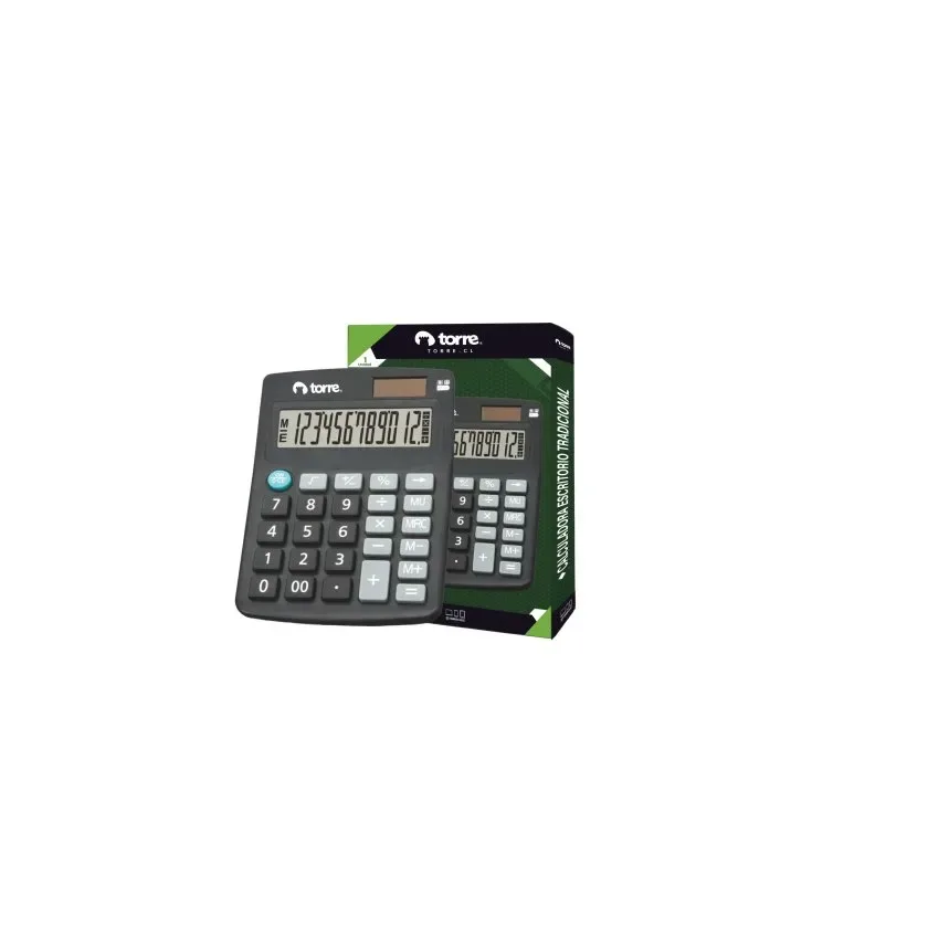 Calculadora Básica Torre CD-454 Negro1