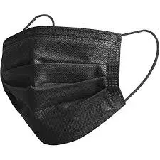 Mascarilla tres pliegues negra 50 unidades1
