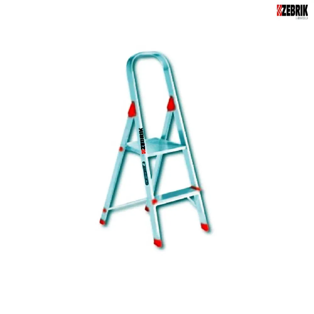 ESCALA TIJERA 2 PELDAÑOS, ALUMINIO,  ZEBRIK1