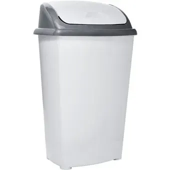 BASURERO TAPA VAIVEN 30 LT. COLOR GRIS. PRECIO CON IVA1