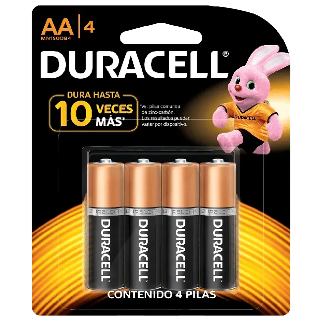 PILA DURACELL AA X4 UNIDADES1