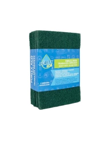 • Fibra Abrasiva Verde 10x15 cm 5 unidades1