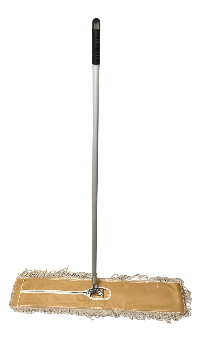 • Mopa seca deluxe 90 cm completa con mango de aluminio 1.4 mt1