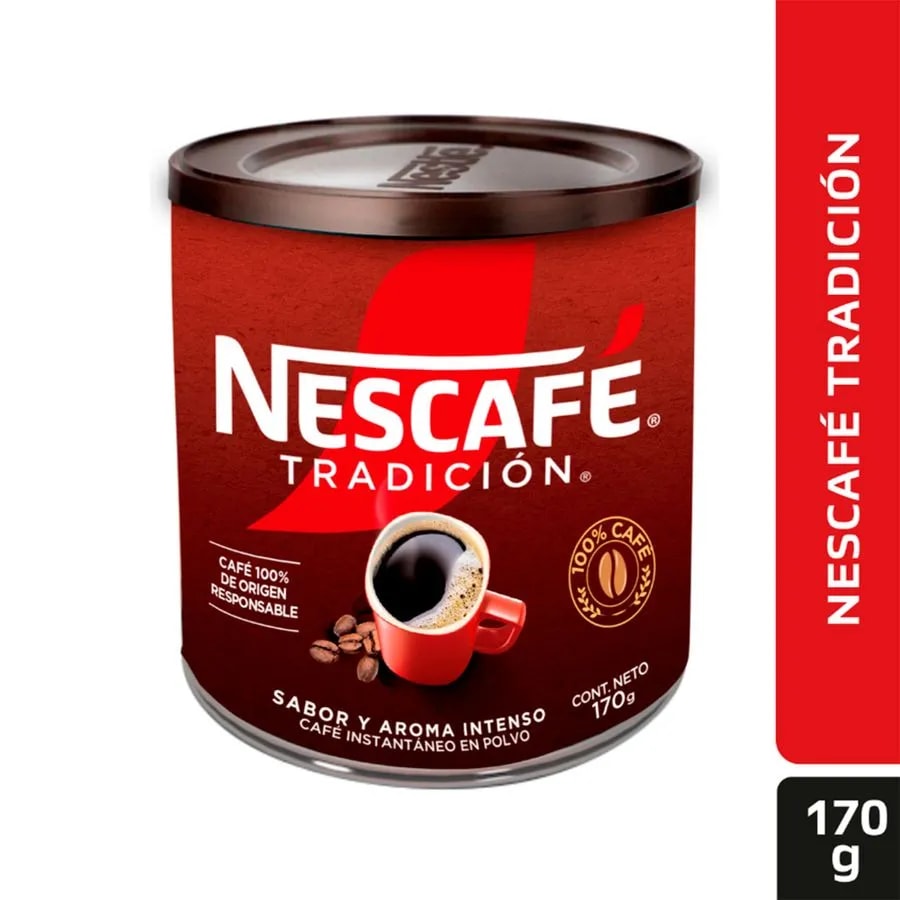 • Café Nescafé Tradición instantáneo en polvo 170 gr1