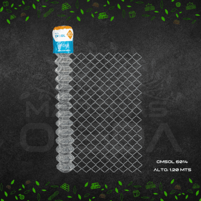 MALLA TIPO BIZCOCHO CMSOL 6014 GALV 1,20 x 25 mts1