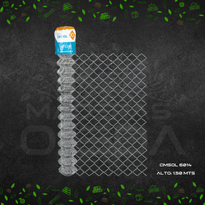 MALLA TIPO BIZCOCHO CMSOL 6014 GALV 1,50 x 25 mts