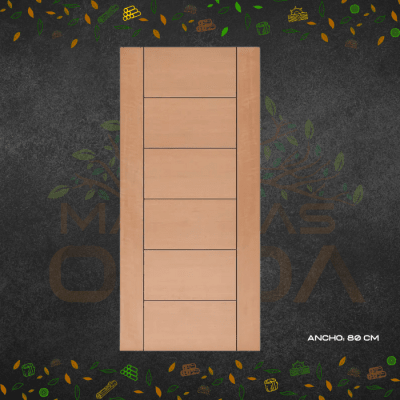 PUERTA CAPRI MARA MDF 80 CMM x 2.0 MTS