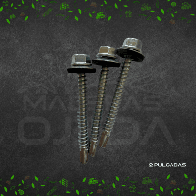 TORNILLO CABEZA HEXAGONAL 12x2 BOLSA 100 UN1