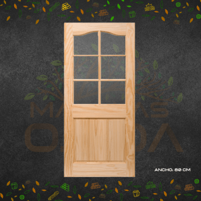 PUERTA ITALIA INSIGNE VETRO 80 cm x 2.01