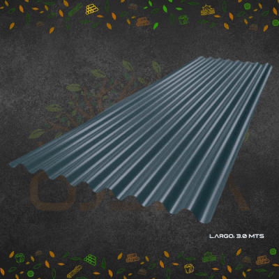 PLANCHA ZINC ACANALADA PREPINTADA  0.35 x 851 x 3.01