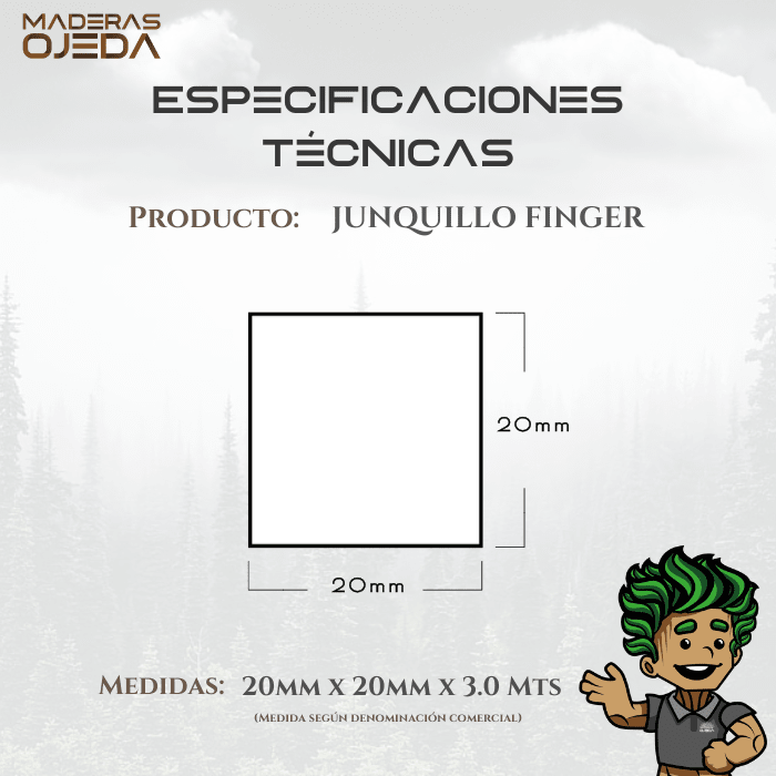 JUNQUILLO FINGER 20x20x3.02