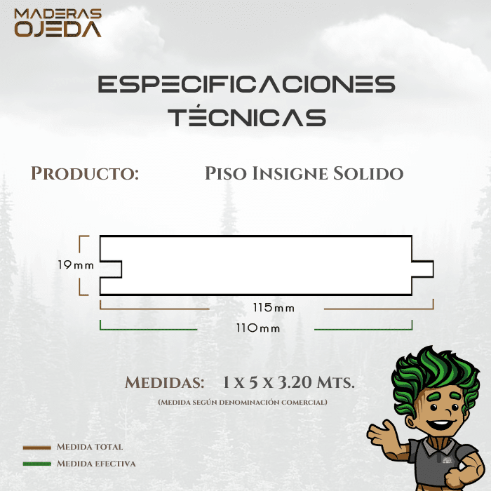 PISO INSIGNE SOLIDO 1x5x3.20 (SB)2