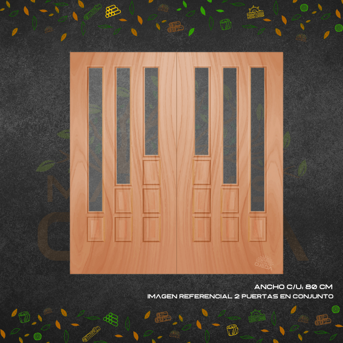 PUERTA NELTUME OREGON 80 cm x 2.02