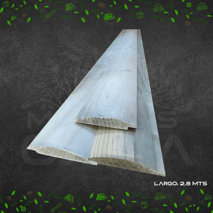 TRASLAPO ROLLIZO IMPREGNADO (IPV) 1x5x2.80 0