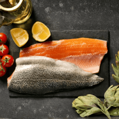 Caja Filetes de Salmón con piel