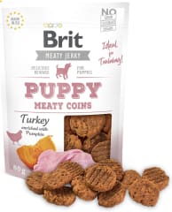 BRIT JERKY SNACK MEATY COINS FOR DOGS 80 GR
