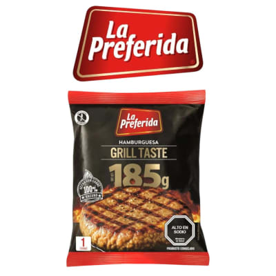 Hamburguesa Grill Taste 185gr La Preferida1