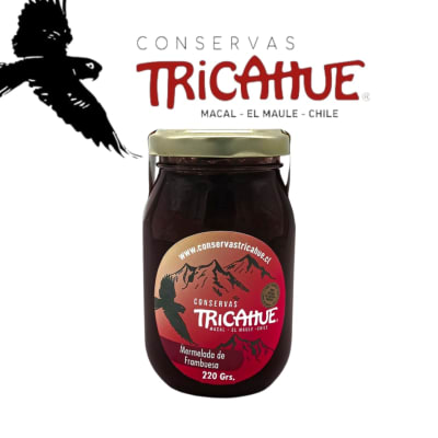 Mermelada de Frambuesa 220gr Tricahue1