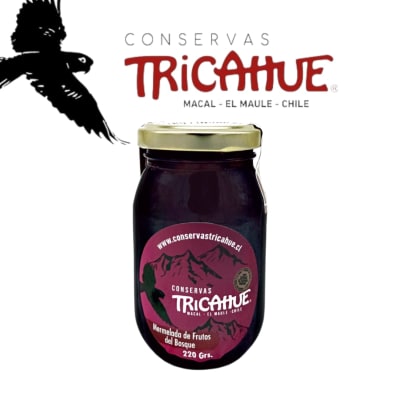 Mermelada de Frutos del Bosque 220gr Tricahue1