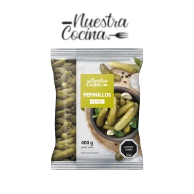 Pepinillos encurtidos 400gr Nuestra Cocina1