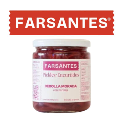 Pickle Cebolla morada con naranja 420gr Farsantes1