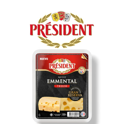 Queso Emmental 200 gr Président1