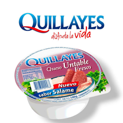 Queso fresco Untable Salame 140 gr Quillayes1