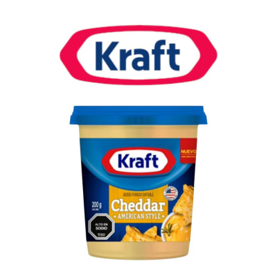 Queso Fundido Cheddar Untable 200 gr Kraft1