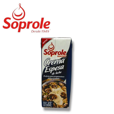 Crema Espesa de Leche Soprole 200 gr1