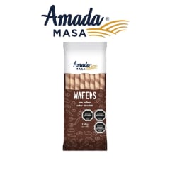 Wafers relleno Chocolate 160gr Amada Masa