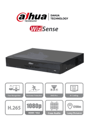 XVR DAHUA 8 CANALES HASTA 5MP WIZSENSE DH-XVR5108HE-I3