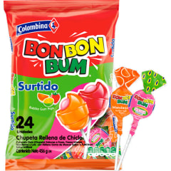 BON BON BUM SURTIDO X 24 UNID