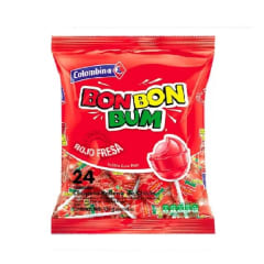 BON BON BUM FRESA X 24 UNID