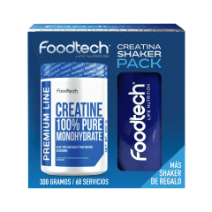 Pack Creatina + Shaker Blue white
