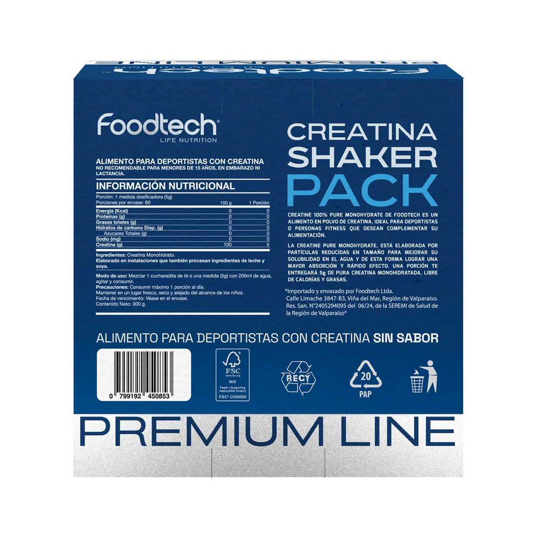 Pack Creatina + Shaker Blue white2