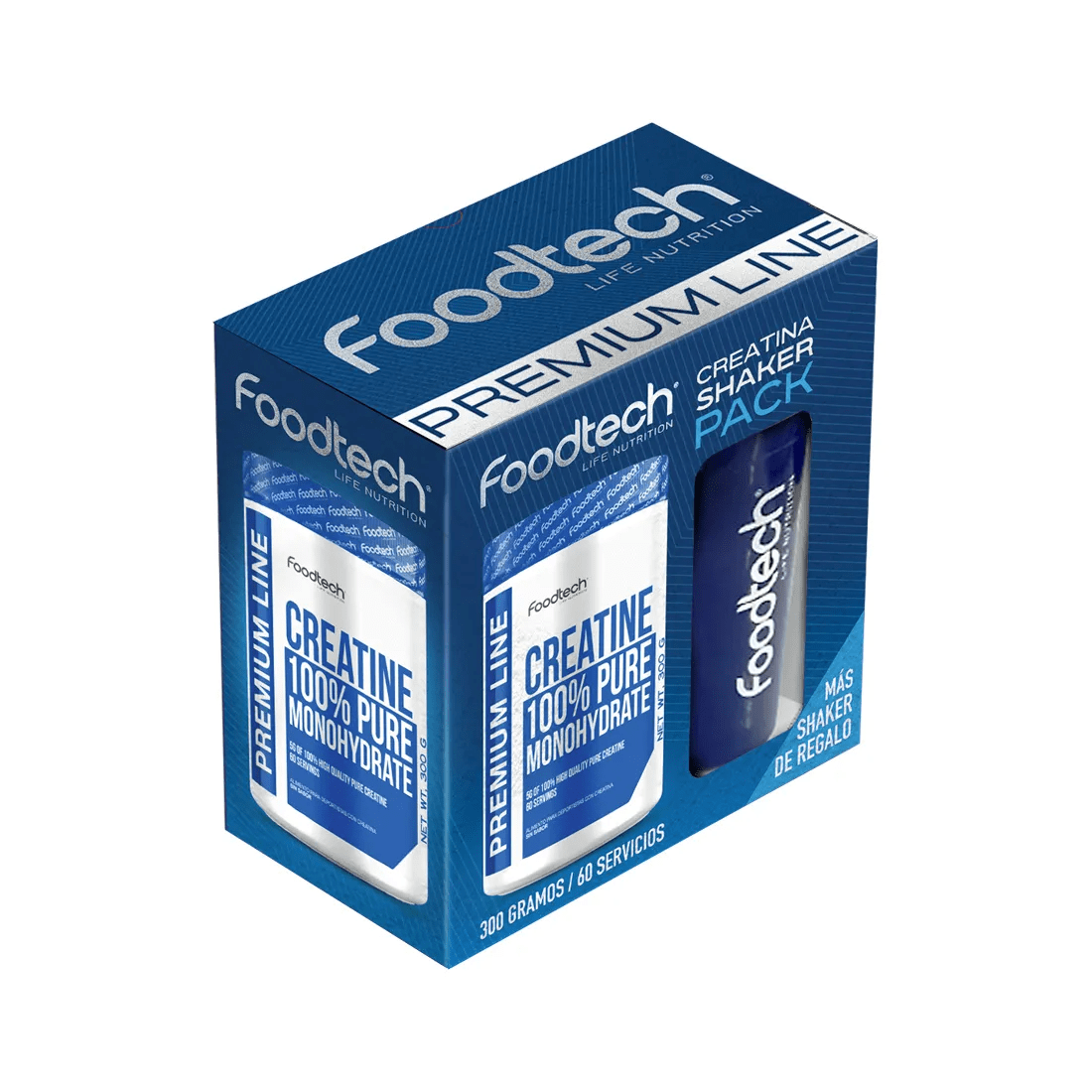 Pack Creatina + Shaker Blue white1
